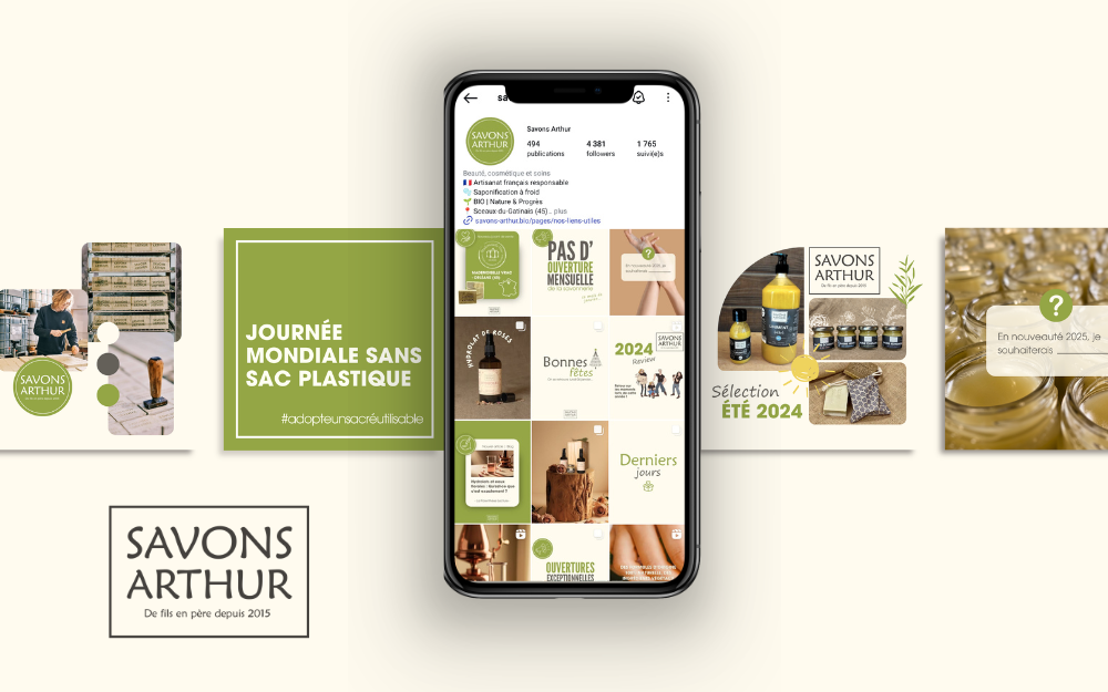 Feed Instagram pour Savons Arthur