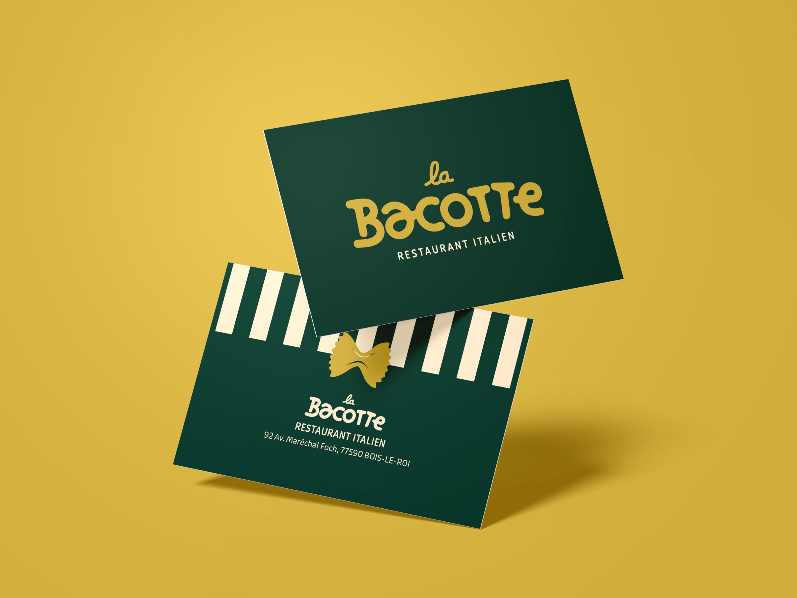 Projet cartes de visite pour La Bacotte